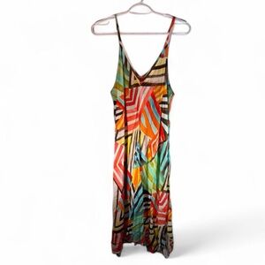 Jams World Vibrant Abstract Maxi Dress